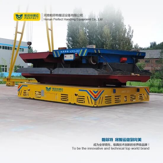 Electric Transfer Cart For Metallurgy Plant 20 Ton